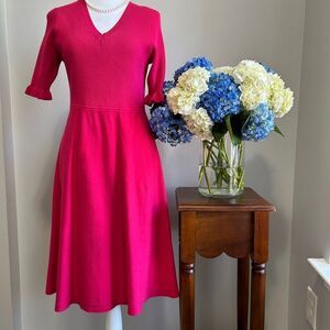 Kate Spade Pink A-Line Midi Dress